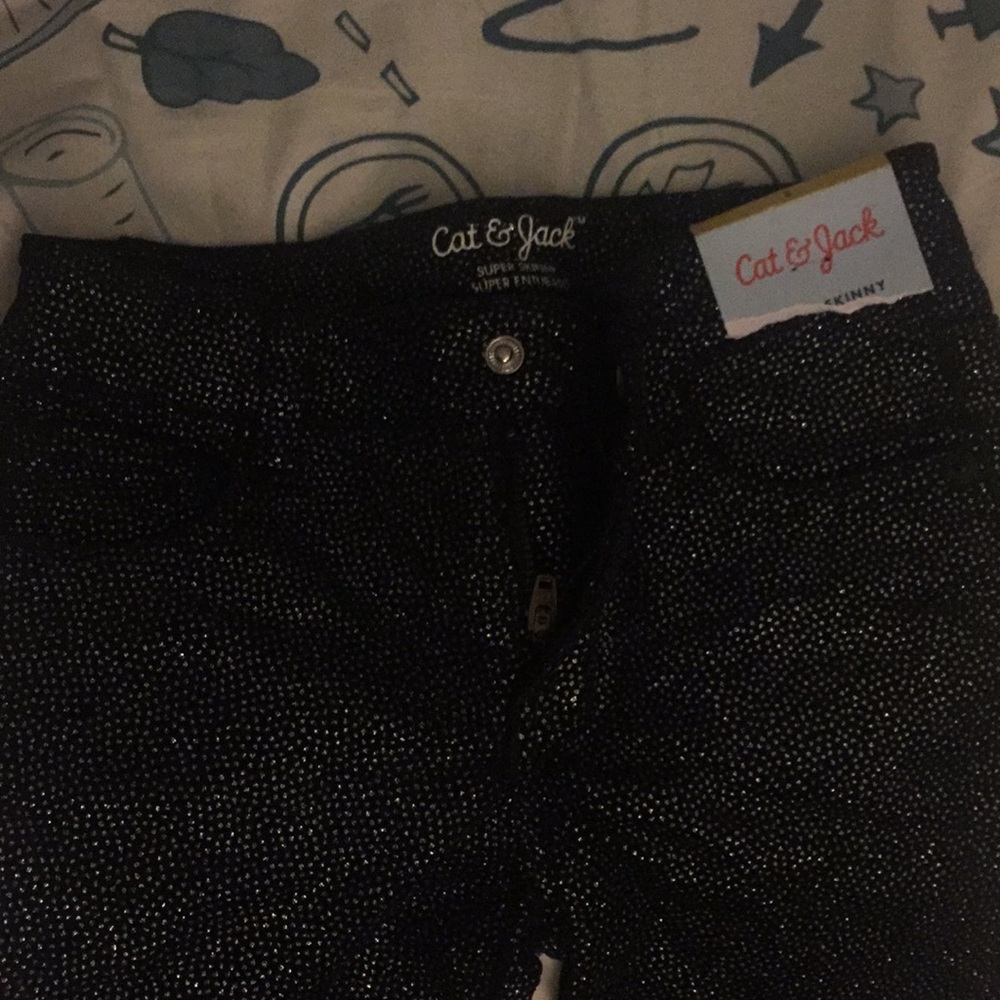 BLACK SPARKLY PANTS